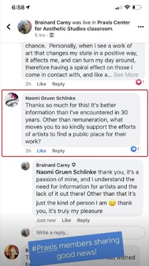 Praxis member success story