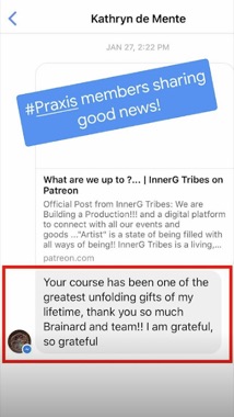 Praxis member success story